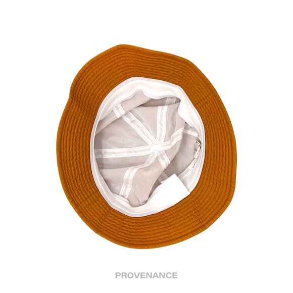 ? Balenciaga BB Logo Embroidered Bucket Hat - Golden Ochre